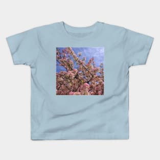 Spring Blossom Against a Blue Sky Kids T-Shirt